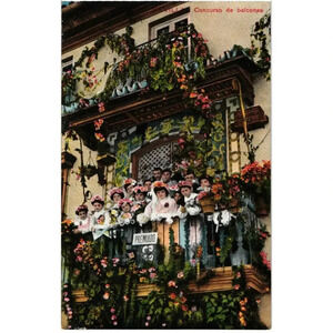 Concurso De Balcones Sevilla Spain Tomas Sanz Postcard